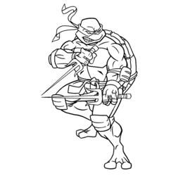 Dibujo para colorear: Ninja Turtles (Superhéroes y Supervillanos) #75363 - Dibujos para Colorear e Imprimir Gratis