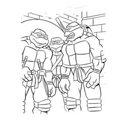 Dibujo Ninja Turtles (Superhéroes y Supervillanos) #75513 para imprimir y colorear