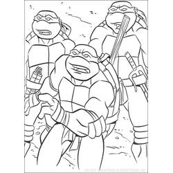 Dibujo Ninja Turtles (Superhéroes y Supervillanos) #75589 para imprimir y colorear