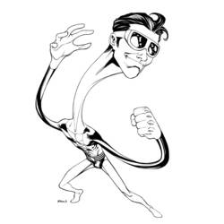 Dibujo para colorear: Plastic Man (Superhéroes y Supervillanos) #83422 - Dibujos para Colorear e Imprimir Gratis