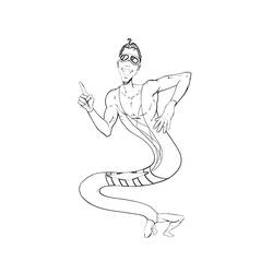 Dibujo para colorear: Plastic Man (Superhéroes y Supervillanos) #83423 - Dibujos para Colorear e Imprimir Gratis