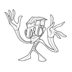 Dibujo para colorear: Plastic Man (Superhéroes y Supervillanos) #83426 - Dibujos para Colorear e Imprimir Gratis