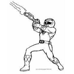 Dibujo para colorear: Power Rangers (Superhéroes y Supervillanos) #50005 - Dibujos para Colorear e Imprimir Gratis