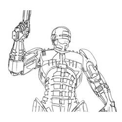 Dibujos para colorear: RoboCop - Dibujos para Colorear e Imprimir Gratis