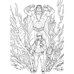 Dibujo para colorear: Shazam (Superhéroes y Supervillanos) #208370 - Dibujos para Colorear e Imprimir Gratis