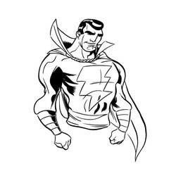 Dibujo para colorear: Shazam (Superhéroes y Supervillanos) #208374 - Dibujos para Colorear e Imprimir Gratis