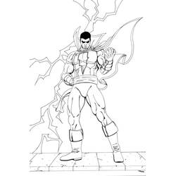 Dibujo para colorear: Shazam (Superhéroes y Supervillanos) #208375 - Dibujos para Colorear e Imprimir Gratis