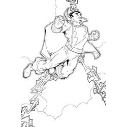 Dibujo para colorear: Shazam (Superhéroes y Supervillanos) #208376 - Dibujos para Colorear e Imprimir Gratis