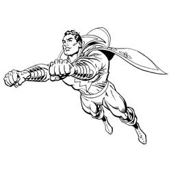 Dibujo para colorear: Shazam (Superhéroes y Supervillanos) #208381 - Dibujos para Colorear e Imprimir Gratis