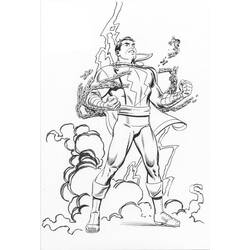 Dibujos para colorear: Shazam - Dibujos para Colorear e Imprimir Gratis