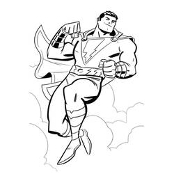 Dibujo para colorear: Shazam (Superhéroes y Supervillanos) #208383 - Dibujos para Colorear e Imprimir Gratis