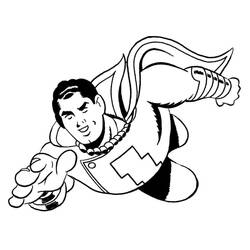 Dibujo para colorear: Shazam (Superhéroes y Supervillanos) #208384 - Dibujos para Colorear e Imprimir Gratis