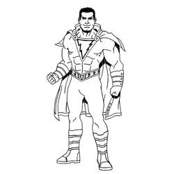 Dibujo para colorear: Shazam (Superhéroes y Supervillanos) #208385 - Dibujos para Colorear e Imprimir Gratis