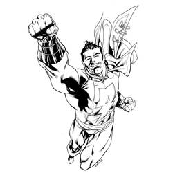 Dibujo para colorear: Shazam (Superhéroes y Supervillanos) #208388 - Dibujos para Colorear e Imprimir Gratis