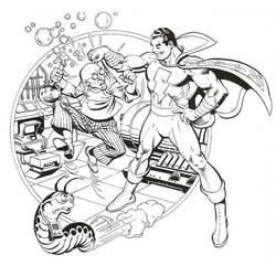 Dibujo para colorear: Shazam (Superhéroes y Supervillanos) #208390 - Dibujos para Colorear e Imprimir Gratis