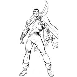 Dibujo para colorear: Shazam (Superhéroes y Supervillanos) #208399 - Dibujos para Colorear e Imprimir Gratis