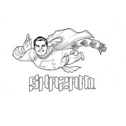 Dibujo para colorear: Shazam (Superhéroes y Supervillanos) #208403 - Dibujos para Colorear e Imprimir Gratis