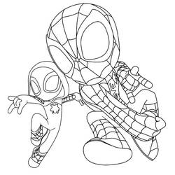 Dibujo para colorear: Spidey y His Amazing Friends (Superhéroes y Supervillanos) #211259 - Dibujos para Colorear e Imprimir Gratis