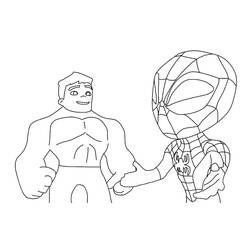 Dibujo para colorear: Spidey y His Amazing Friends (Superhéroes y Supervillanos) #211261 - Dibujos para Colorear e Imprimir Gratis