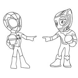 Dibujo para colorear: Spidey y His Amazing Friends (Superhéroes y Supervillanos) #211268 - Dibujos para Colorear e Imprimir Gratis