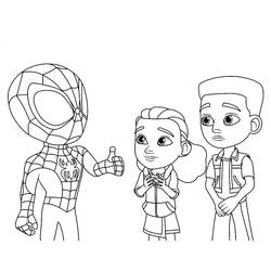 Dibujo para colorear: Spidey y His Amazing Friends (Superhéroes y Supervillanos) #211269 - Dibujos para Colorear e Imprimir Gratis