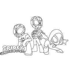 Dibujo para colorear: Spidey y His Amazing Friends (Superhéroes y Supervillanos) #211271 - Dibujos para Colorear e Imprimir Gratis