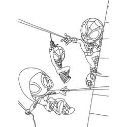 Dibujo para colorear: Spidey y His Amazing Friends (Superhéroes y Supervillanos) #211272 - Dibujos para Colorear e Imprimir Gratis
