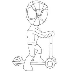 Dibujo para colorear: Spidey y His Amazing Friends (Superhéroes y Supervillanos) #211276 - Dibujos para Colorear e Imprimir Gratis
