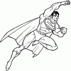 Dibujo para colorear: Súper Héroes DC Comics (Superhéroes y Supervillanos) #80114 - Dibujos para Colorear e Imprimir Gratis