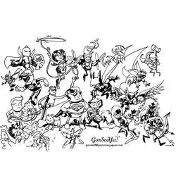Dibujo para colorear: Súper Héroes DC Comics (Superhéroes y Supervillanos) #80146 - Dibujos para Colorear e Imprimir Gratis