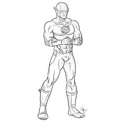 Dibujo para colorear: Súper Héroes DC Comics (Superhéroes y Supervillanos) #80163 - Dibujos para Colorear e Imprimir Gratis