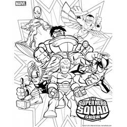 Dibujo para colorear: Súper Héroes DC Comics (Superhéroes y Supervillanos) #80191 - Dibujos para Colorear e Imprimir Gratis