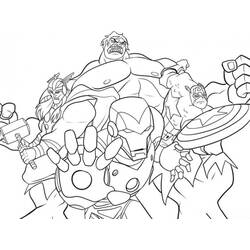 Dibujo Súper Héroes Marvel (Superhéroes y Supervillanos) #79912 para imprimir y colorear