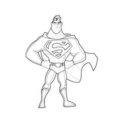 Dibujo Superman (Superhéroes y Supervillanos) #189569 para imprimir y colorear