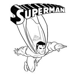 Dibujo Superman (Superhéroes y Supervillanos) #189584 para imprimir y colorear