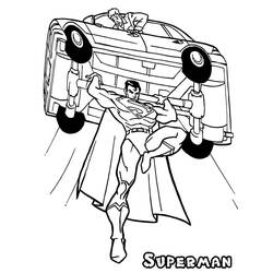 Dibujo Superman (Superhéroes y Supervillanos) #189593 para imprimir y colorear