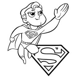 Dibujo Superman (Superhéroes y Supervillanos) #189596 para imprimir y colorear