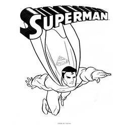 Dibujo para colorear: Superman (Superhéroes y Supervillanos) #83610 - Dibujos para Colorear e Imprimir Gratis