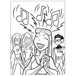 Dibujo para colorear: Teen Titans Go! (Superhéroes y Supervillanos) #196433 - Dibujos para Colorear e Imprimir Gratis