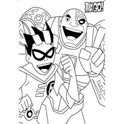 Dibujo para colorear: Teen Titans Go! (Superhéroes y Supervillanos) #196447 - Dibujos para Colorear e Imprimir Gratis