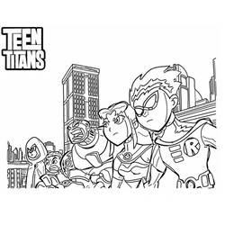Dibujo para colorear: Teen Titans Go! (Superhéroes y Supervillanos) #196453 - Dibujos para Colorear e Imprimir Gratis