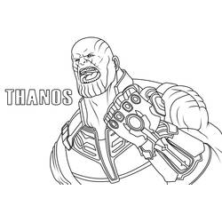 Dibujo para colorear: Thanos (Superhéroes y Supervillanos) #206558 - Dibujos para Colorear e Imprimir Gratis