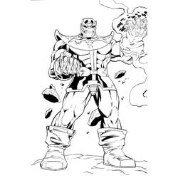 Dibujo para colorear: Thanos (Superhéroes y Supervillanos) #206560 - Dibujos para Colorear e Imprimir Gratis