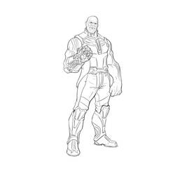 Dibujo para colorear: Thanos (Superhéroes y Supervillanos) #206561 - Dibujos para Colorear e Imprimir Gratis