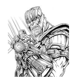 Dibujo para colorear: Thanos (Superhéroes y Supervillanos) #206564 - Dibujos para Colorear e Imprimir Gratis