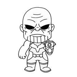 Dibujos para colorear: Thanos - Dibujos para Colorear e Imprimir Gratis