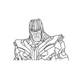 Dibujo para colorear: Thanos (Superhéroes y Supervillanos) #206570 - Dibujos para Colorear e Imprimir Gratis