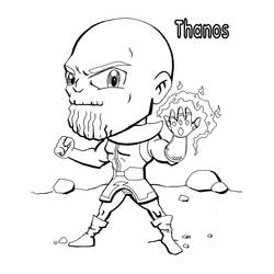 Dibujo para colorear: Thanos (Superhéroes y Supervillanos) #206571 - Dibujos para Colorear e Imprimir Gratis