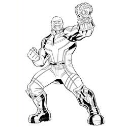 Dibujo para colorear: Thanos (Superhéroes y Supervillanos) #206572 - Dibujos para Colorear e Imprimir Gratis
