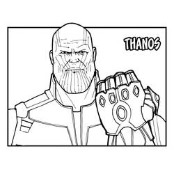 Dibujo para colorear: Thanos (Superhéroes y Supervillanos) #206574 - Dibujos para Colorear e Imprimir Gratis